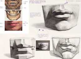 高分乾貨——素描石膏像之嘴巴的刻畫