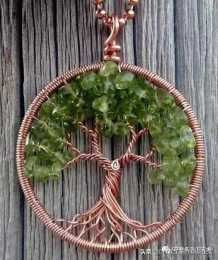 DIY手工製作：這樣用細鐵絲把珠子串起來，像生命樹，太有創意了