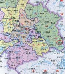 湖北省黃岡市黃梅縣與江西省九江市的關係：九江火車站可就近乘車