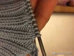 「針織教程」從上往下織毛衣圓領的方法與技巧，值得收藏
